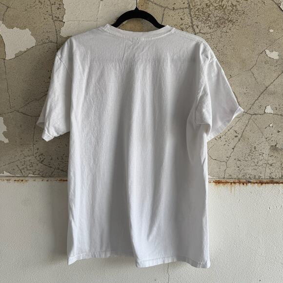 Def Leppard Graphic Band Tee White Roaring Leopard Tour T-Shirt - Picture 4 of 4